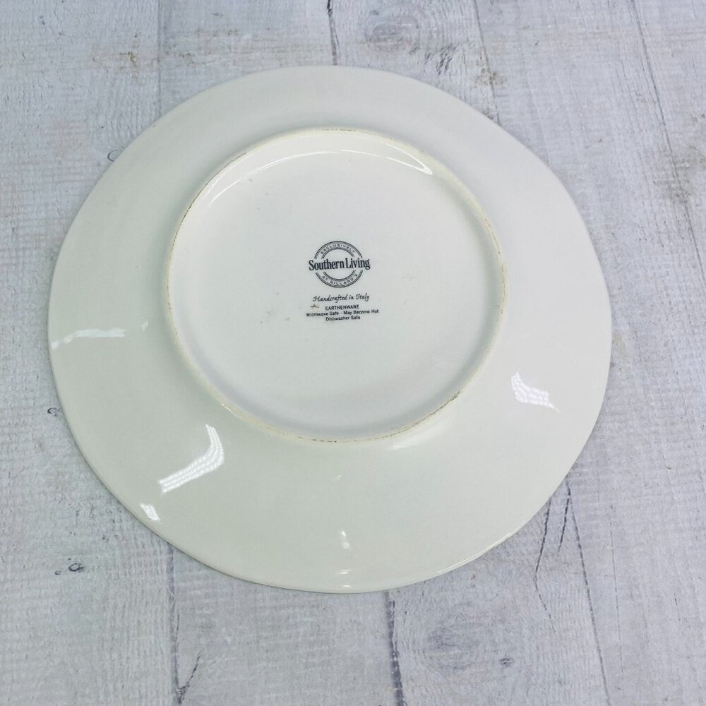 Southern Living ROOSTER Chicken Hand Crafted Italy Farmhouse Lunch Plate Set 5 - Picture 3 of 16